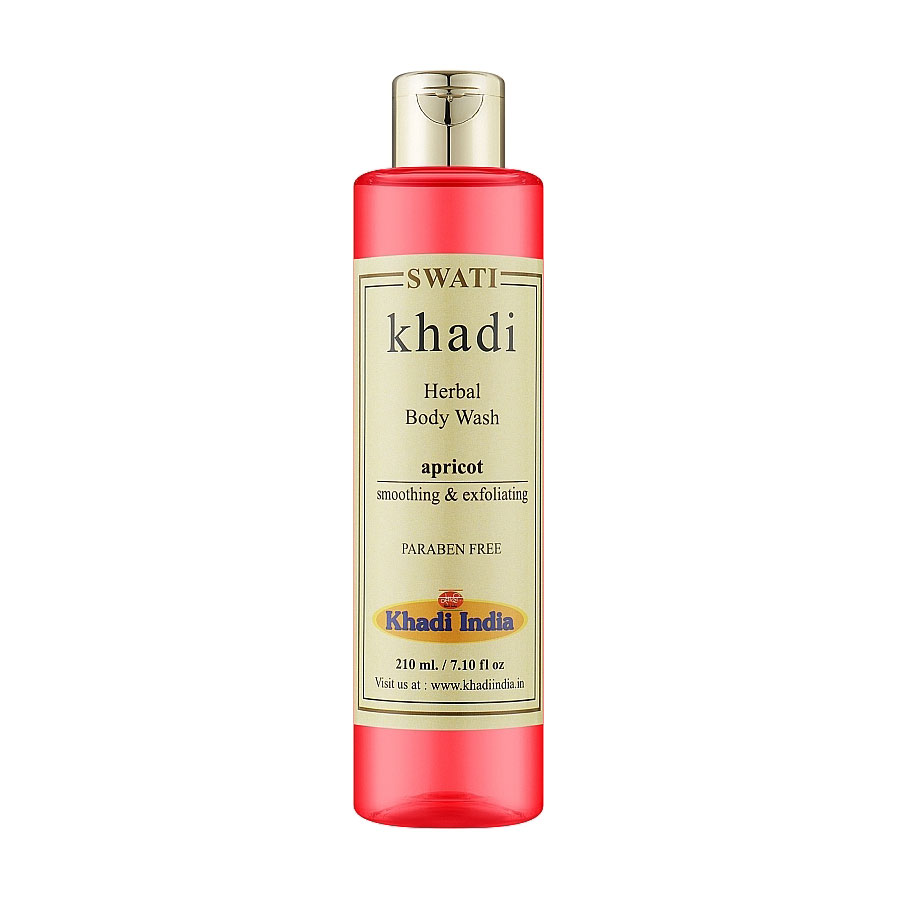 Трав'яний гель для душу Khadi Swati Herbal Body Wash Apricot Абрикос, 210 мл